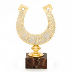 Подкова сувенирная &amp;quot;На удачу&amp;quot; камень яшма в подарочной коробке Златоуст