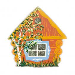 Магнит "Домик" камень змеевик