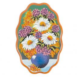 Картина с рисунком из каменной крошки "Натюрморт ромашки" 29х19 см