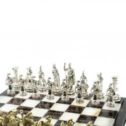 Шахматы &amp;quot;Древний Рим&amp;quot; доска 40х40 см оникс / обсидиан