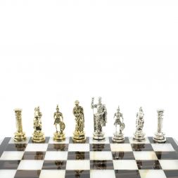 Шахматы &amp;quot;Древний Рим&amp;quot; доска 40х40 см оникс / обсидиан