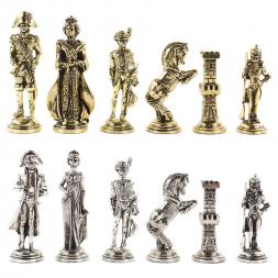 Шахматы &amp;quot;Отечественная война 1812 г.&amp;quot; доска 40х40 см мрамор