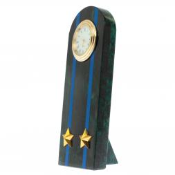 Часы-погон &amp;quot;Подполковник МЮ&amp;quot; камень змеевик