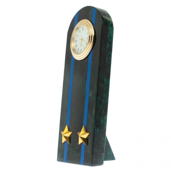 Часы-погон &amp;quot;Подполковник МЮ&amp;quot; камень змеевик 129186