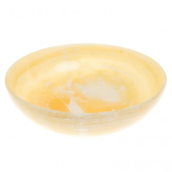 Тарелка суповая из медового оникса 20х20х5 см (8) 129737