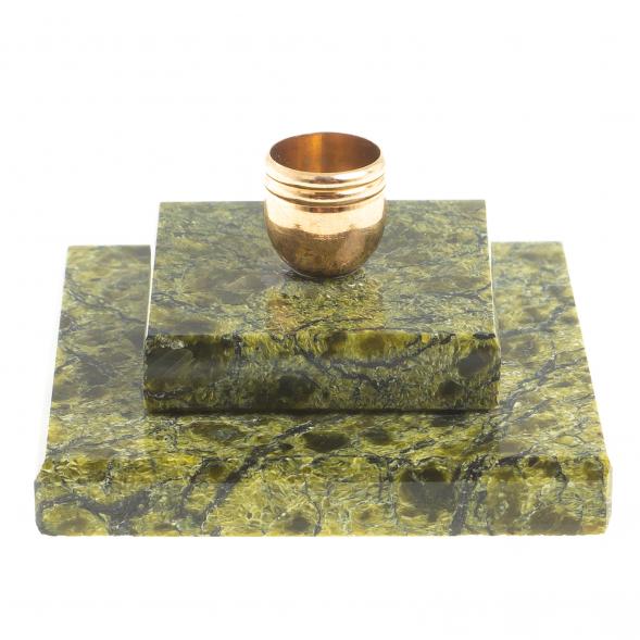 Подсвечник церковный из змеевика 4,5х2,5 см 122588