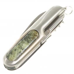 Нож мультитул складной 7 в 1 с камнем желтый апатит