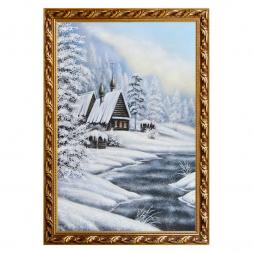 Картина &amp;quot;Скит&amp;quot; багет 46х66 см, каменная крошка