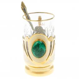 Подстаканник &amp;quot;Малахитовый&amp;quot; Златоуст