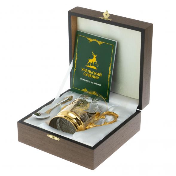 Подстаканник &amp;quot;Малахитовый&amp;quot; Златоуст 113937