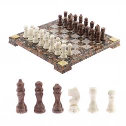 Шахматы с гравировкой &amp;quot;Турнирные&amp;quot; доска 36х36 см из гранита