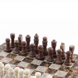 Шахматы с гравировкой &amp;quot;Турнирные&amp;quot; доска 36х36 см из гранита