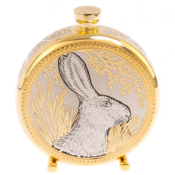 Фляжка с гравюрой &amp;quot;Заяц&amp;quot; Златоуст 125892