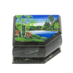 Шкатулка с расписной крышкой "Лето" 11х9х6,5 см