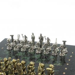 Шахматы "Атлас" доска 28х28 см шабровский змеевик