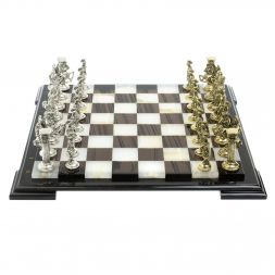 Шахматы &amp;quot;Римские войны&amp;quot; доска 40х40 см оникс / обсидиан