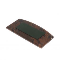 Икона автомобиль из коричневого обсидиана "Спаси и сохрани" 10х4,5 см