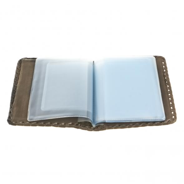 Подарочный набор &amp;quot;Автомобилист&amp;quot; обложка для автодокументов и ежедневник из коричневой кожи 123330