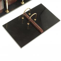 Письменный набор &amp;quot;Канцелярский&amp;quot; с гербом камень лемезит