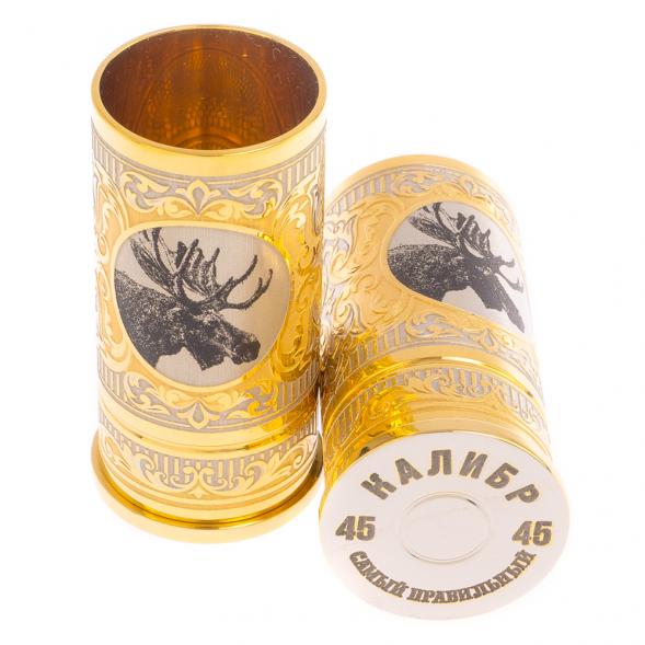 Набор из двух стопок &amp;quot;Лось&amp;quot; 40 мл Златоуст 125893