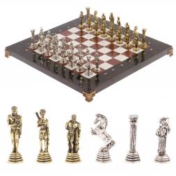 Шахматы &amp;quot;Афина&amp;quot; доска 32х32 см лемезит мрамор