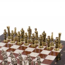 Шахматы &amp;quot;Афина&amp;quot; доска 32х32 см лемезит мрамор