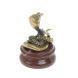 Статуэтка «Кобра» из бронзы на подставке из яшмы 5×5х6,5 см 128118
