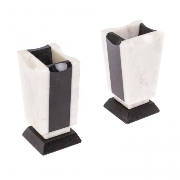 Офисный канцелярский набор &amp;quot;Бюрократ&amp;quot; из белого мрамора 126647