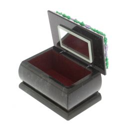 Шкатулка &amp;quot;Хозяйка медной горы&amp;quot; змеевик 10х6,5х6 см