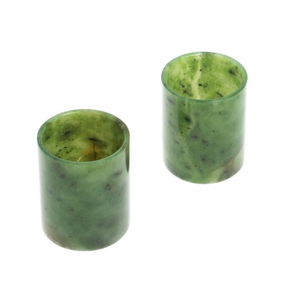 Набор стопок из нефрита 2 шт 4х5 см 127741