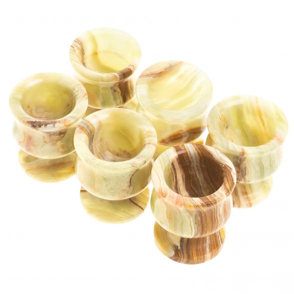 Набор рюмок из оникса 6 шт 20 мл 3,8х4,5см в коробке (1,5х2) 121913