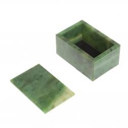 Шкатулка из камня нефрит 7,5х5х4,8 см