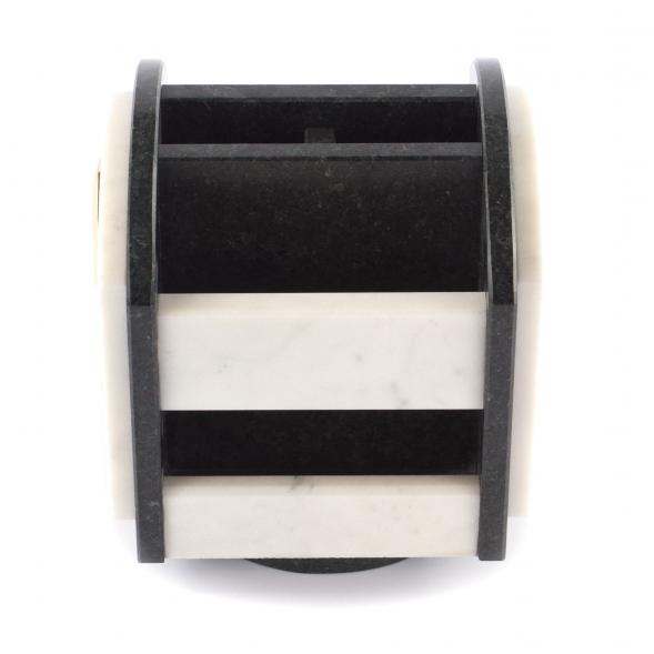 Органайзер настольный с часами и гербом РФ на вращающейся подставке 121193