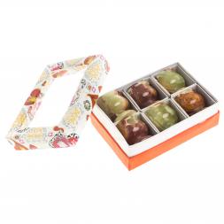 Набор рюмок из оникса 4,9х5 см 30 мл 6 шт в коробке (2х2)