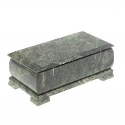 Шкатулка для денег &amp;quot;Купюра&amp;quot; с зеркалом змеевик 19x10x8 см