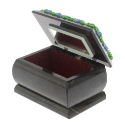 Шкатулка &amp;quot;Хозяйка медной горы / Данила Мастер&amp;quot; змеевик 10х6,5х6 см