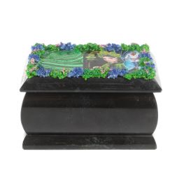 Шкатулка &amp;quot;Хозяйка медной горы / Данила Мастер&amp;quot; змеевик 10х6,5х6 см