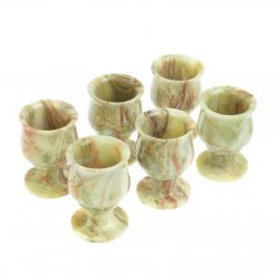 Коньячный набор из оникса в футляре (5х7)