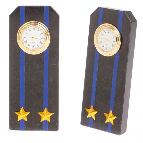 Часы &amp;quot;Погон подполковник Авиации ВМФ&amp;quot; из змеевика 113522