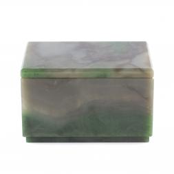 Шкатулка из натурального нефрита "Классическая" 10х7х6 см
