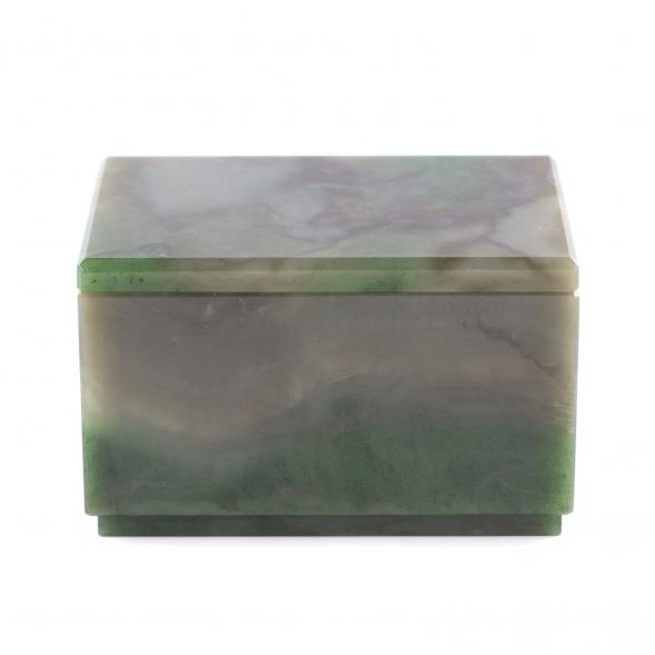 Шкатулка из натурального нефрита &amp;quot;Классическая&amp;quot; 10х7х6 см 121479