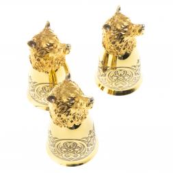 Стопки перевертыши &amp;quot;Волк&amp;quot; 60 мл 3 шт Златоуст