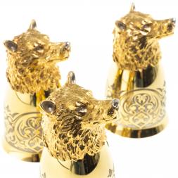 Стопки перевертыши &amp;quot;Волк&amp;quot; 60 мл 3 шт Златоуст