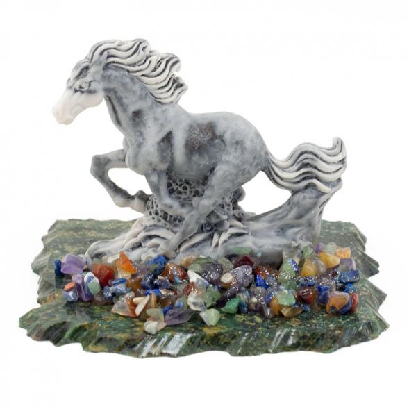 Сувенир &amp;quot;Скачущая лошадка&amp;quot; из мрамолита 116226