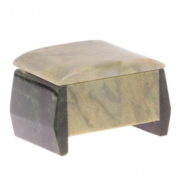 Шкатулка &amp;quot;Персона&amp;quot; из офиокальцита 9х6,5х5 см 125125