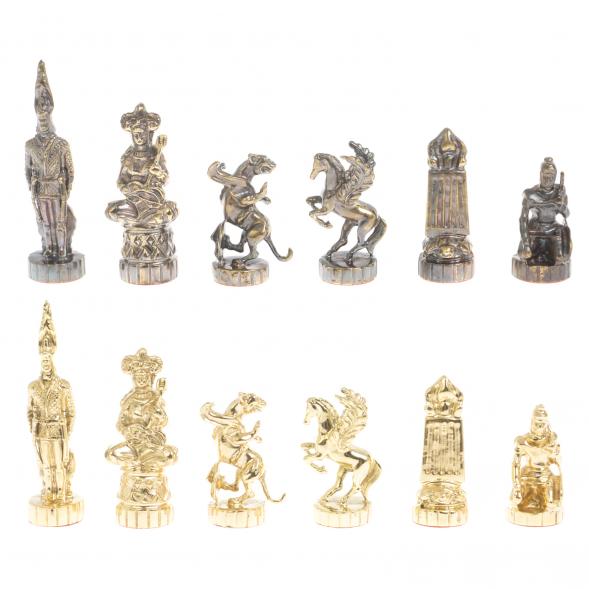 Шахматы &amp;quot;Шахерезада&amp;quot; доска 40х40 см мрамор шабровский змеевик 127267