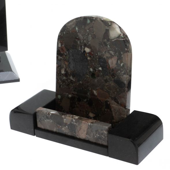 Письменный набор &amp;quot;Алмаз&amp;quot; из камня конгломерат 127901