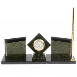 Мини-набор из камня змеевик "Куб"