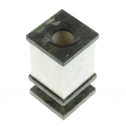 Карандашница из мрамора и темно-зеленого офиокальцита