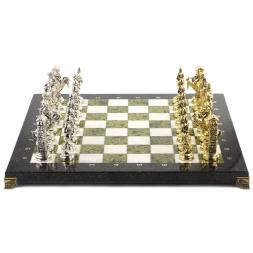 Шахматы настольные &amp;quot;Великая Отечественная война&amp;quot; доска 44х44 см мрамор змеевик